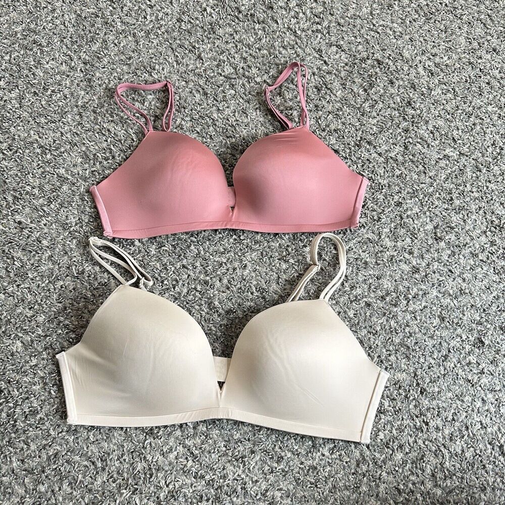 Victoria's Secret Pink and Cream Bras